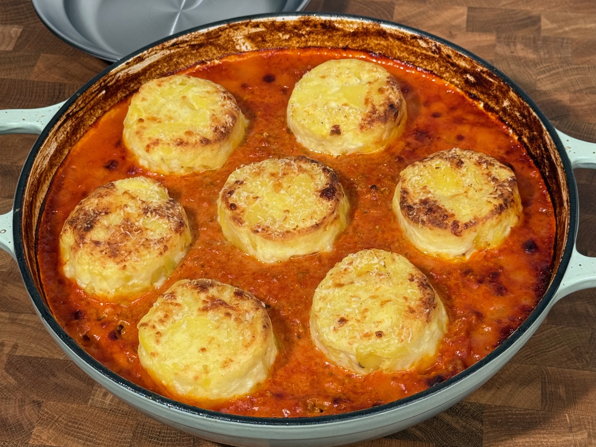 Creamy Bolognese Potato Gratin Bake