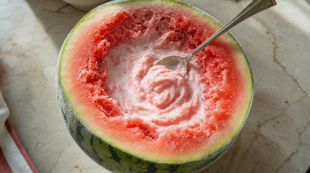 Viral Watermelon Ice Cream Hack